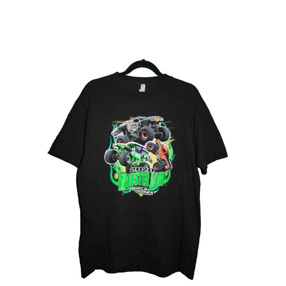 2020 Monster Jam Triple Threat Series Heavy Cotton Graphic Tee
